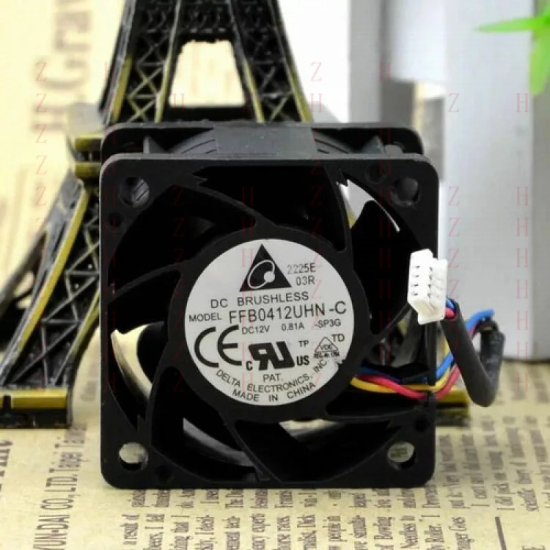 

XXZ for Delta FFB0412UHN 4028 12V 0.81A 4-pin PWM Speed Control Large Air Volume Fan