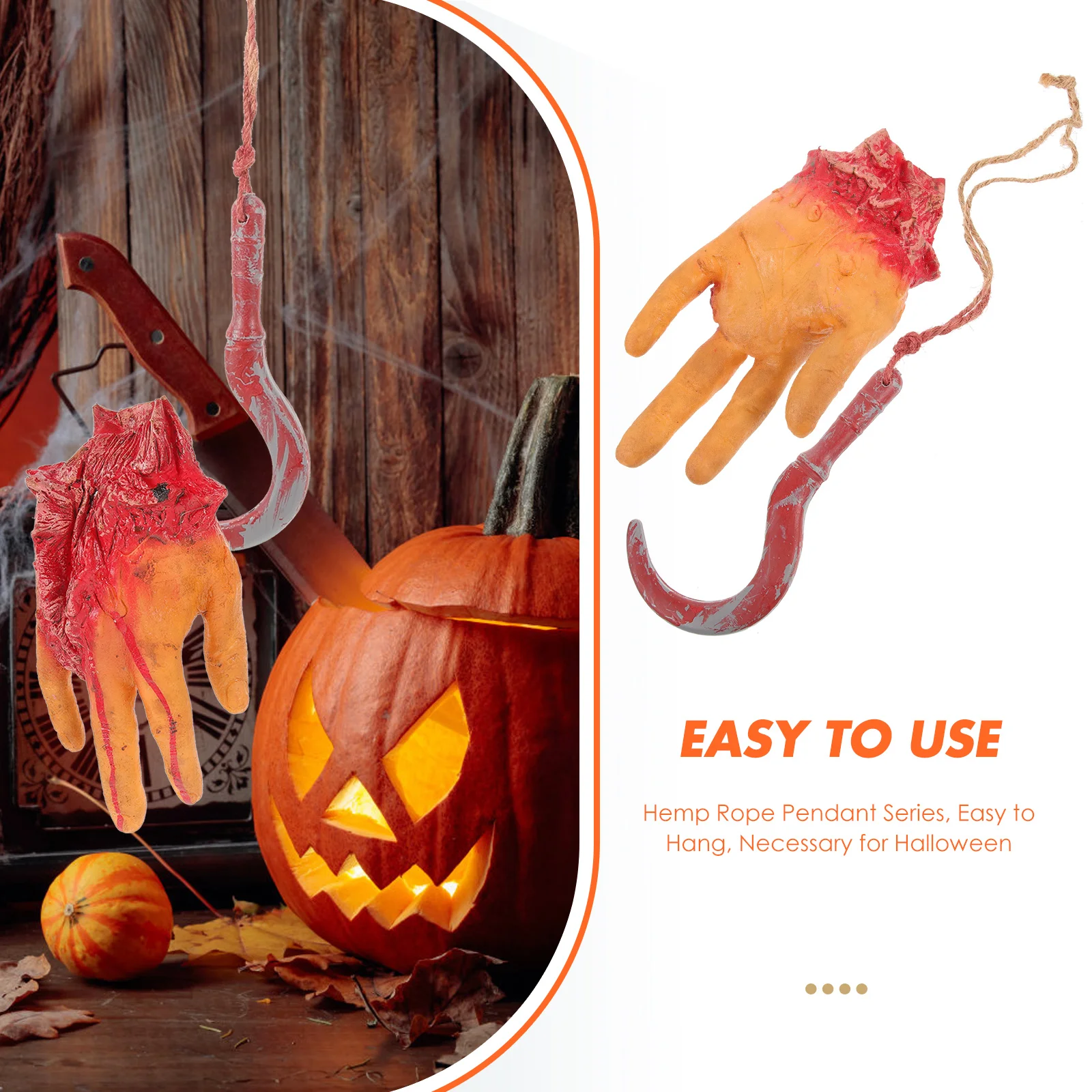 1 ensemble réaliste Halloween main cassée accessoire décoration effrayant réaliste simulé maison hantée fête cour décor extérieur intérieur