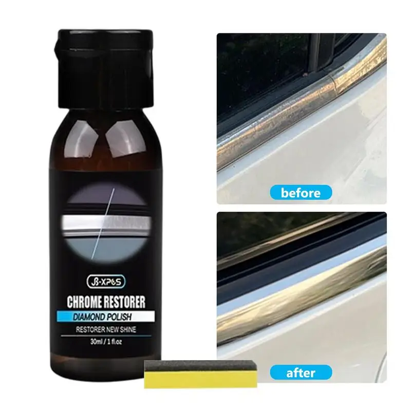 

Metal Polish Restorer 30ml Multi Purpose Polish Cleaner Chrome Restore High Hardness Polish Metal Iron Surface De-rust Solvent