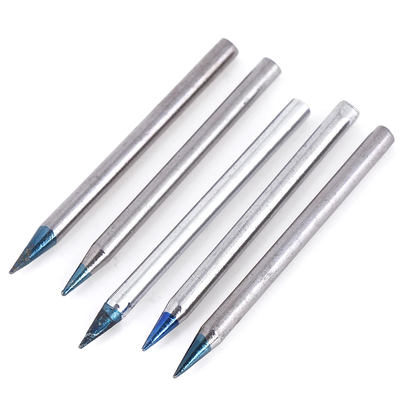 5Pcs Iron Tips 30W/40W Replacement Soldering Iron Tip Lead-Free Electric Soldering Iron Tip Head Welding Tool