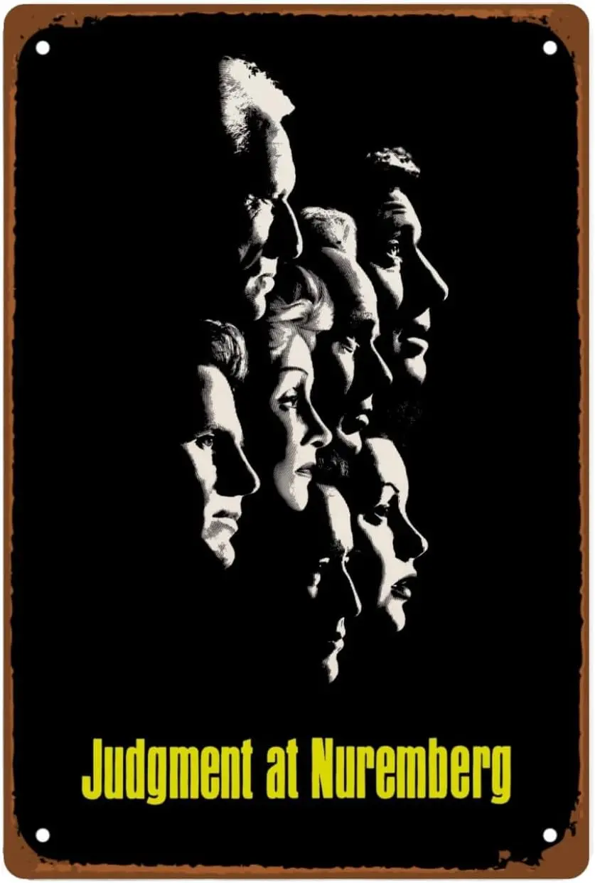 Judgment At Nuremberg Movies Metal Wall Tin Sign Approve Crime Films Art Deco Retro Gift Man Cave Decor Vintage Decorations Plot