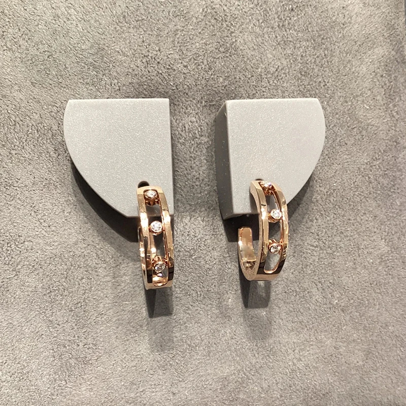 

MXK Fashion Jewelry S925 Silver Classic MOVE Earrings Exquisite Women's High-end Luxury Accessories Party Valentine's Day Gift