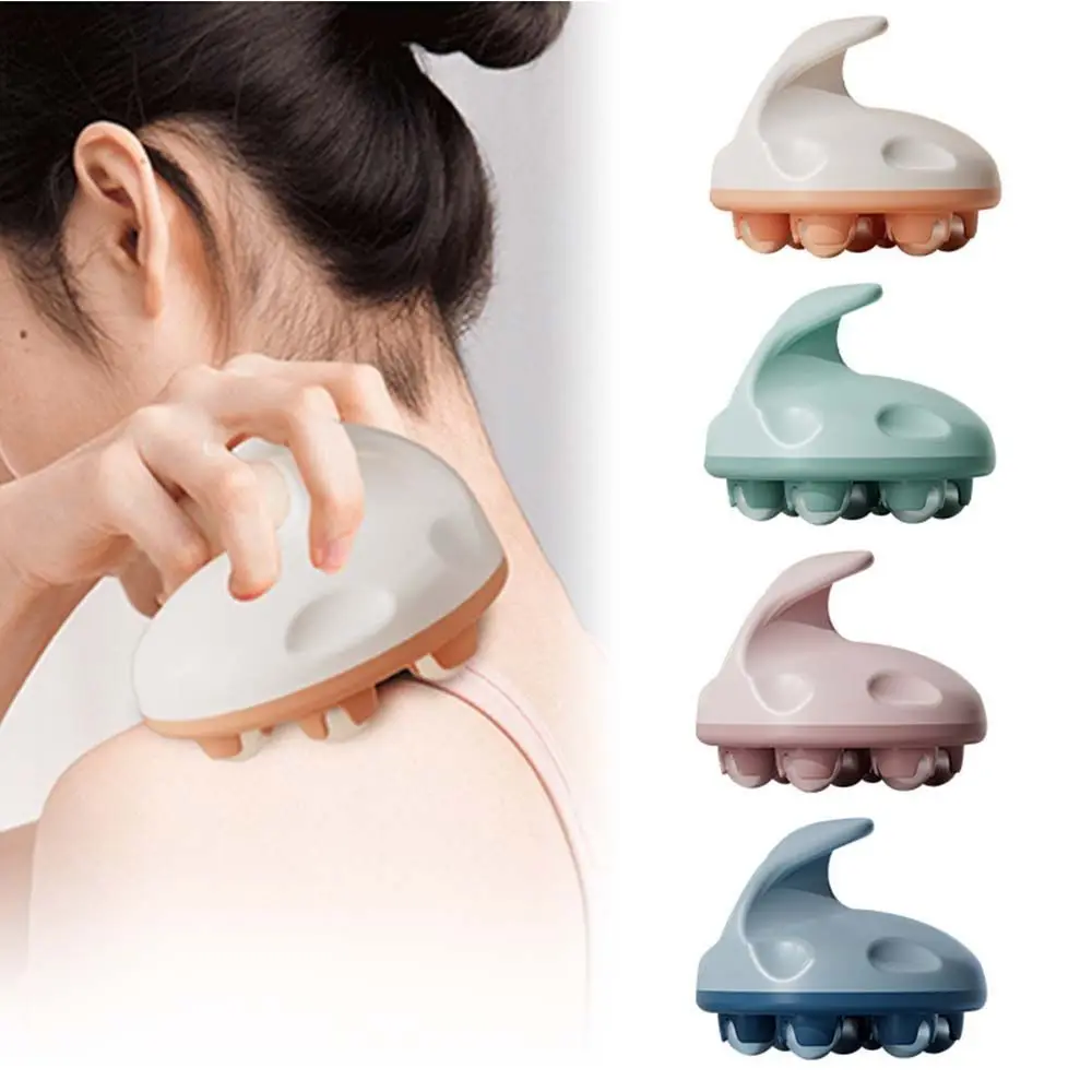 Body Massage Tool 7 Beads Massager Magnetic/Steel Beads Rotating Roller Ball Massager Anti-Cellulite Pressotherapy