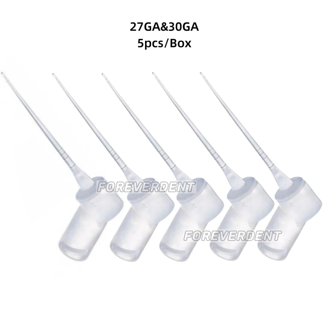 

50pcs Dental 27GA&30GA Root Canal PD Irrigation Flexible Irrigator Tips IrriFlex Style Double Side Hole Opening Flushing