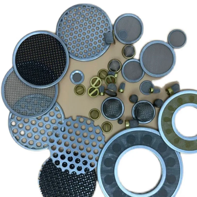 Customizable edge wrapping High precision circular SUS304 industrial ultra-fine metal mesh filter extruder screening filter dis