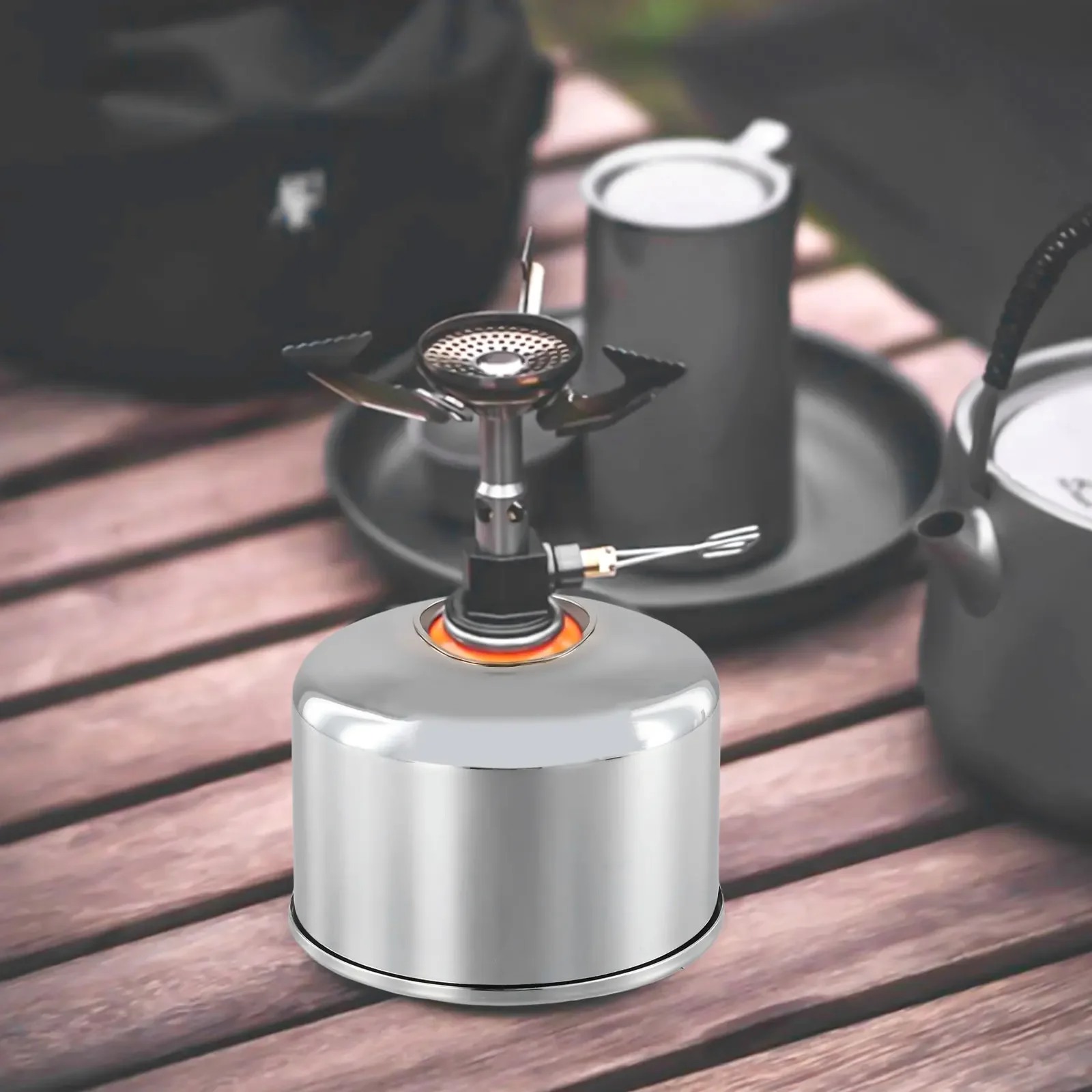 Cubierta de propano de Metal, cubierta de tanque de Camping para barbacoa, actividades al aire libre, Bushcraft, tamaño compacto, mano de obra exquisita