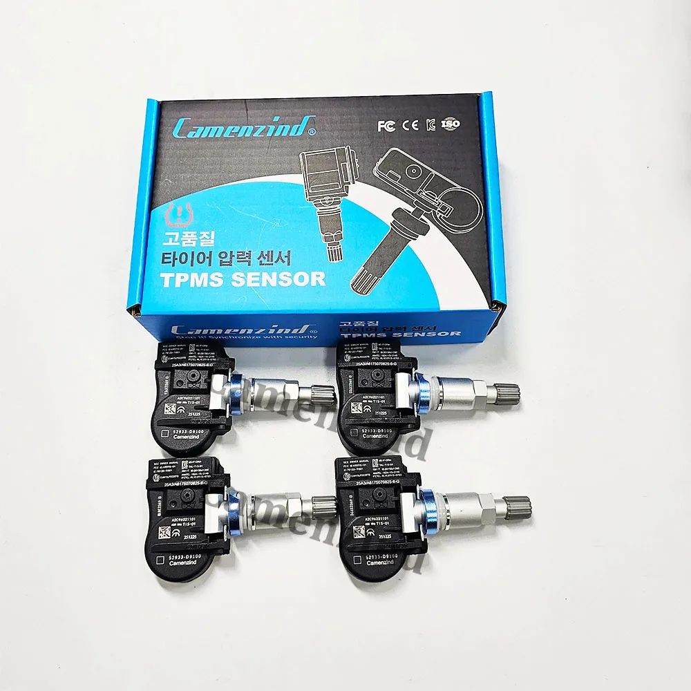 4 Stück TPMS-Reifendrucküberwachungssensoren, vorprogrammiert, 52933-D9100, 52933-F2000, 52933-D4100, 52933-D2100, 433 MHz ​ Hochwertige Teile für Hyundai Elantra Ioniq 5 6 Kona Santa Fe Sonata Tucson Veloster Venue Vollständig getestet 52933D9100 52933D4100 52933F2000 – Detail 1