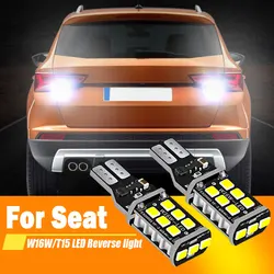 2pcs For Seat Alhambra MK2 2010-2017, Ateca 2016-2018,Ibiza MK5 2017-2020 LED Backup Light Blub Reverse Lamp W16W T15 921 Canbus