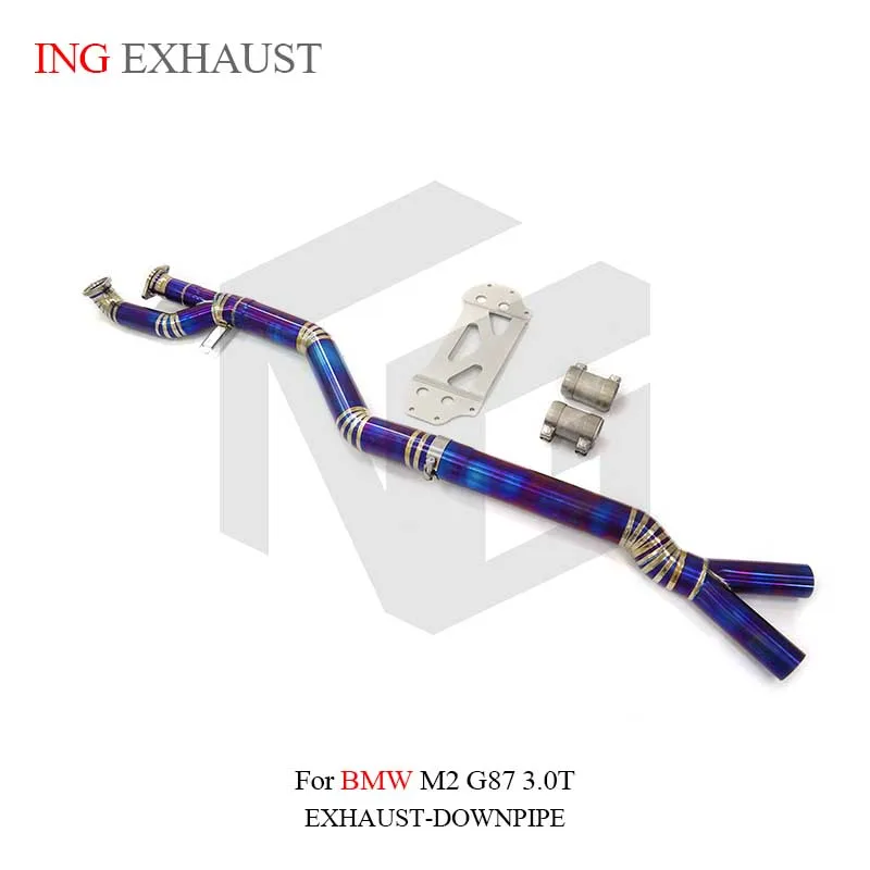 

ING Titanium Alloy Accessories Pipe Middle Tube for BMW M2 G87 N55 3.0T Up Grade Performance Auto Motor Exhaust System Part