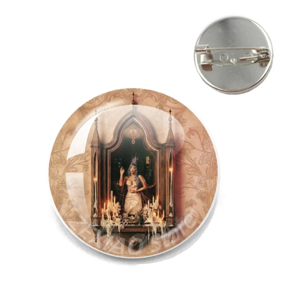 Melanie Martinez Hades Pins Badges 2026 Album Picture Round Brooch Cartoon Cosplay BadgesBag Hat Toys Gifts
