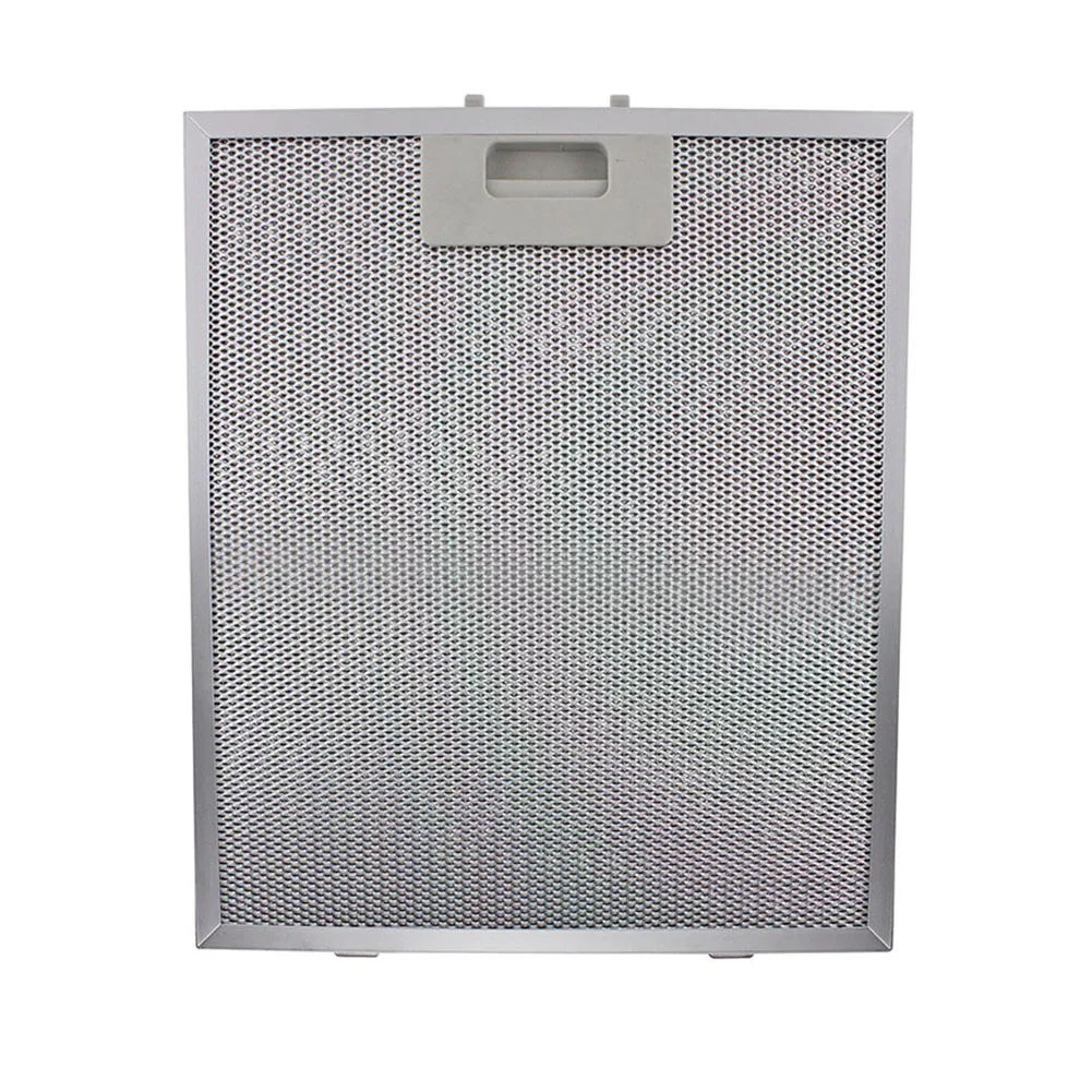 

1pc Cooker Hood Filters Metal Mesh Extractor Vent Filter 296x276x9mm 5 Layers Aluminized Grease Filtration Silver Hood Filter