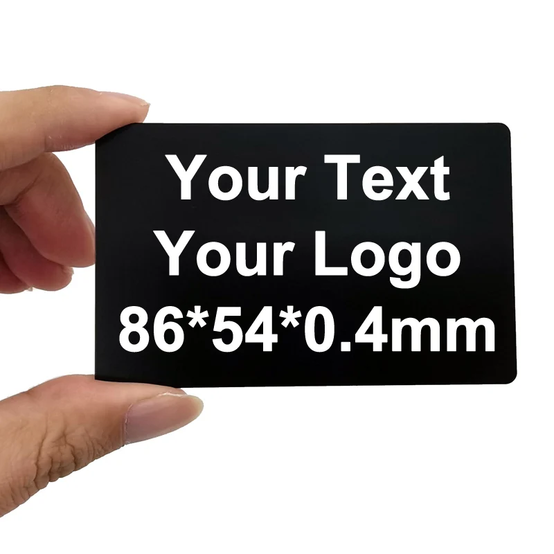 86*54MM Customize Pin Personalize Engrave Your Text Logo Gift Card Business ID Plate Metal Letterbox Mailbox Tag Name Badge