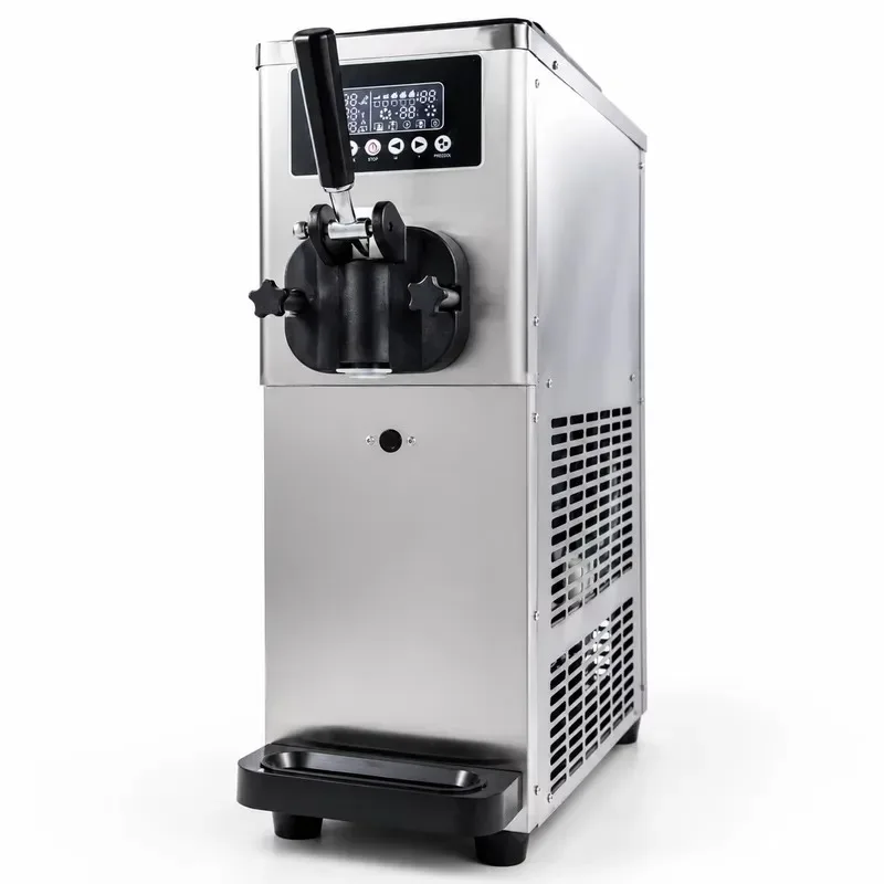 Hot Sale Single Flavor Super Silence Small Desktop Gelato Maker / Commercial Mini Soft Ice Cream Machine with Precooling air