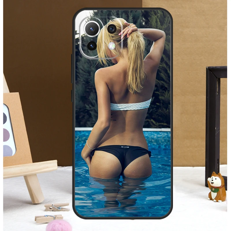 Sexy Girl Underwear Case For POCO M6 X3 X5 X6 Pro F3 F5 M5s Cover For Xiaomi 13T 12T 11T 14 Pro 12 13 Lite Case