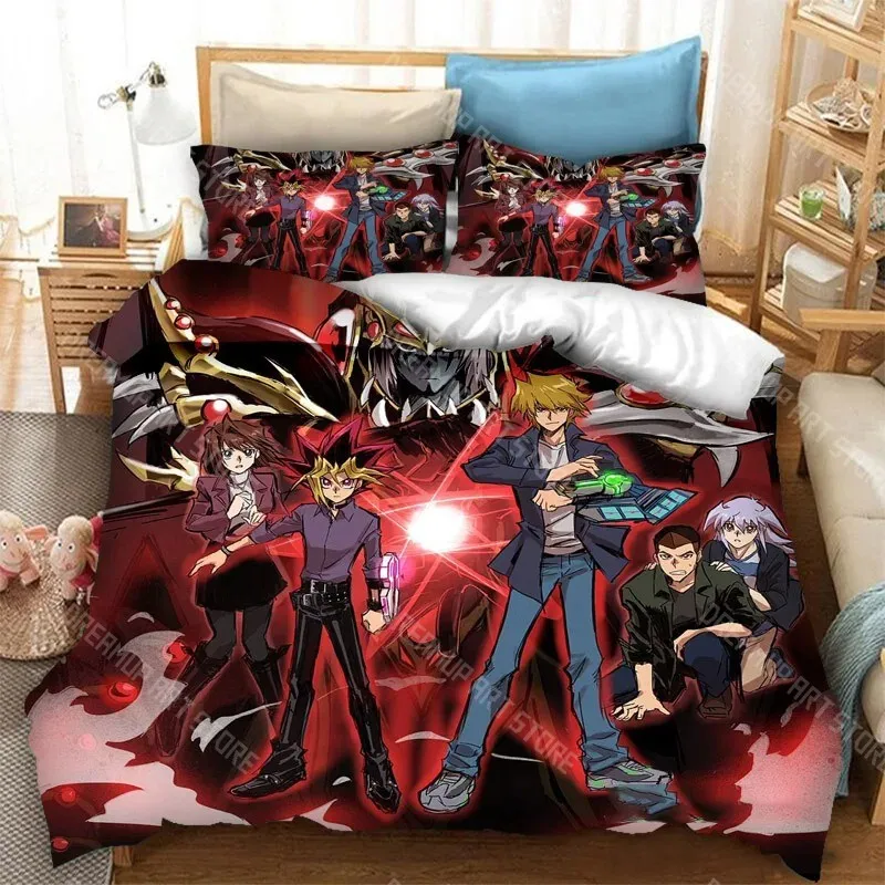 3D Printed Yu-Gi-Oh MONSTER Bedding Set for Boys Girls Duvet Cover Pillowcase Twin Queen King Full Single Double Sizes