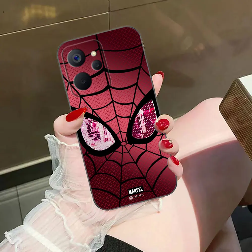 Marvel Spider Spiderman Benutzerdefinierte Foto Telefon Fall Für OPPO Realme 14 13 12 11 10 9I 8 8I 7 7I 6 5I 5S Pro Plus TPU Fall Funda