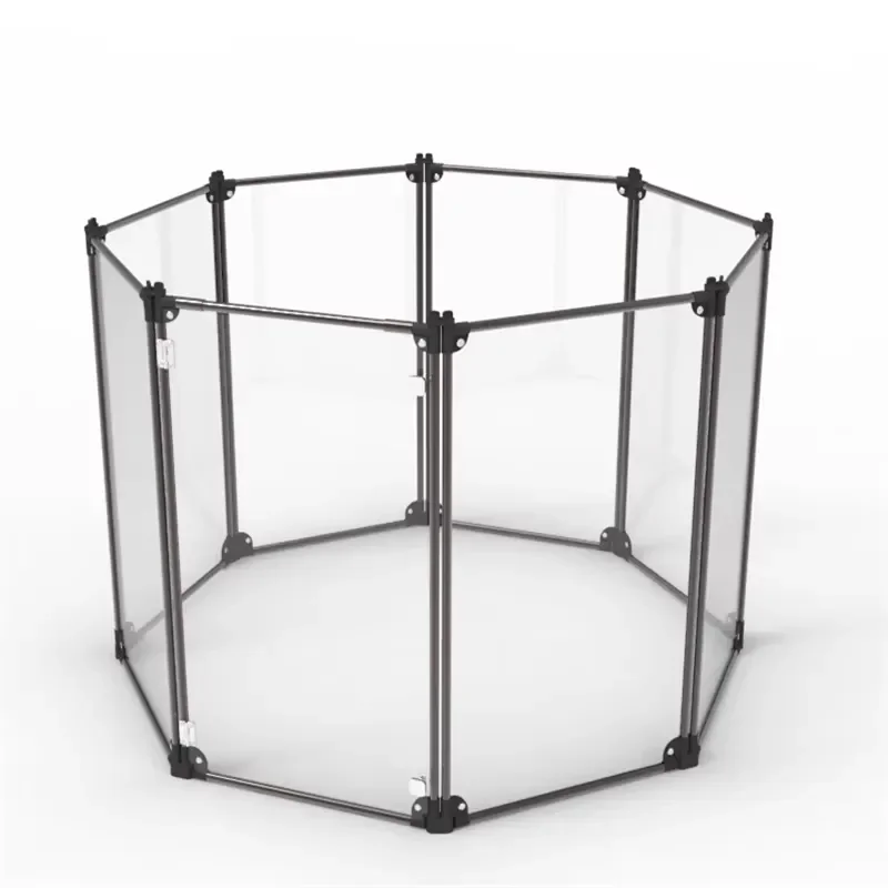 Portable Heavy Duty Pet Fence for Small Animals Dog Cat Rabbit Puppy Indoor Outdoor Sports Pen with Door Tablet Style