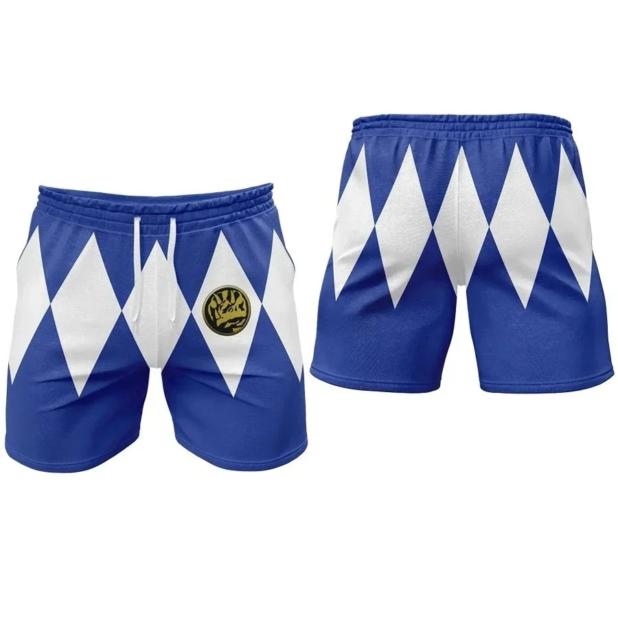 Power Rangers Original-Kostüm, 3D-gedruckte Shorts für Erwachsene und Kinder, Cosplay-Freizeithose, lockere Sporthose. – Detail 6