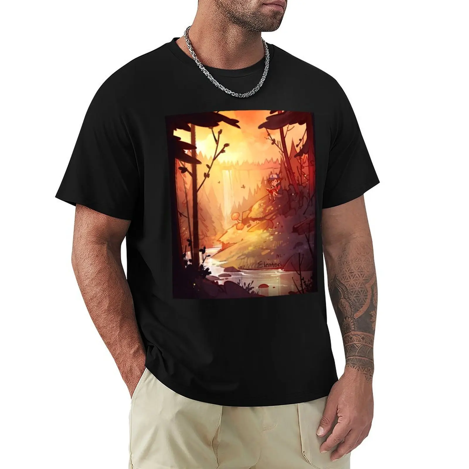 

By the Falls T-Shirt shirts graphic tee blacks plus size tops Funny t-shirt shirts graphic tee men