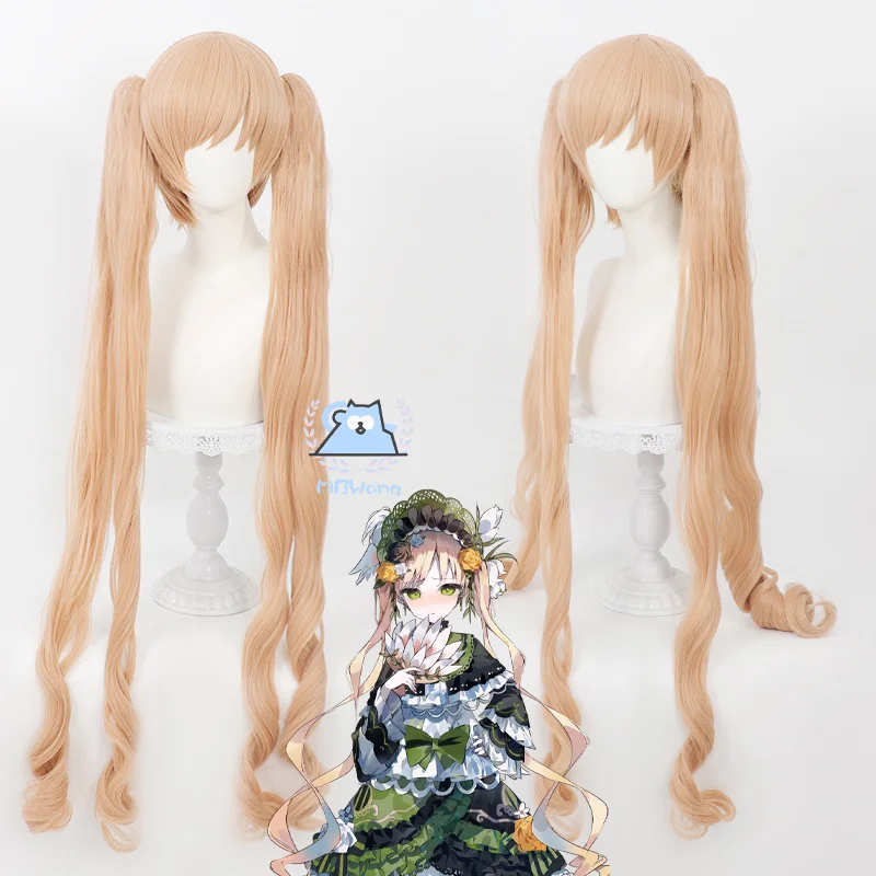 

Игра Mahou Shoujo no Majo Saiban Toono Hanna Косплей Парик Ханна Золотые длинные волосы для Хэллоуина Вечеринка Сцена Ролевая игра Опора