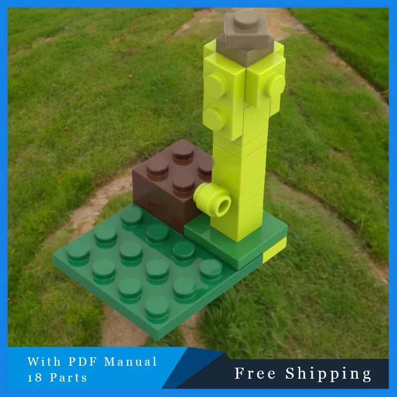 

18 шт. MOC креативный строительный блок панда бамбуковая модель детские развивающие игрушки «сделай сам» набор для сборки для мальчиков и девочек рождественские подарки