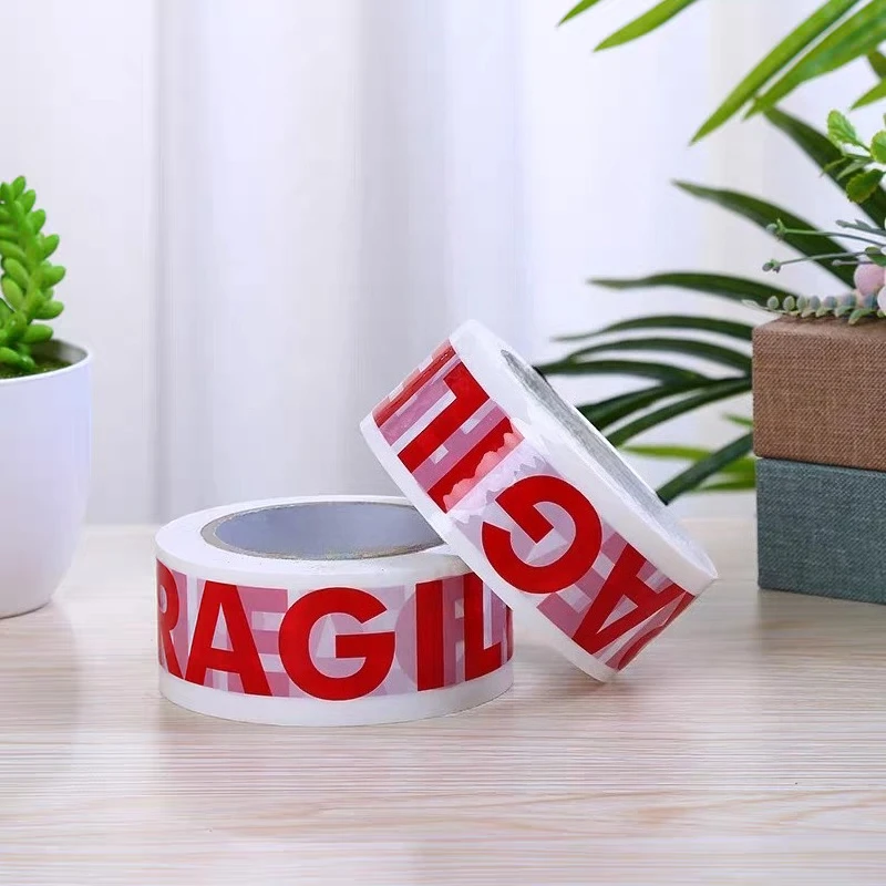 

1 рулон, 66 метров, хрупкие красные защитные клейкие предупреждающие ленты, наклейки «сделай сам», аксессуары для упаковки товаров