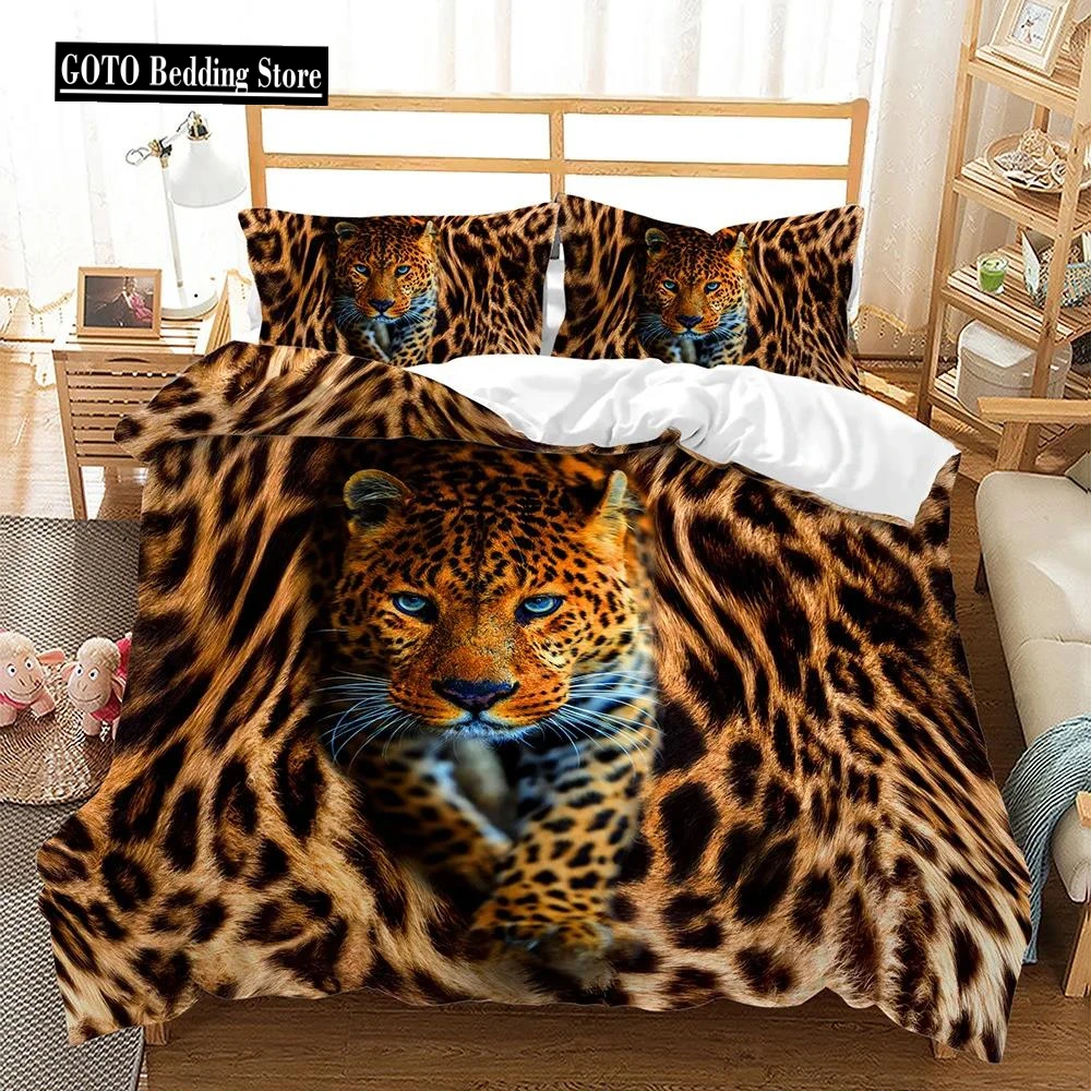 

Animal Brown Duvet Cover Bedding 3D Print Quilt Covers Tiger/Wolf/Hedgehog/Horse /owl/Spider Home Textile Comforter Cover Set