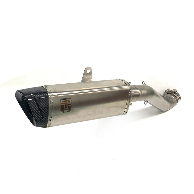 Hight Performance Motorcycle Slip-On Exhaust for  RSV4 1000/Tuono V4 Factory Modify Titanium Alloy  60.5 mm 2021+