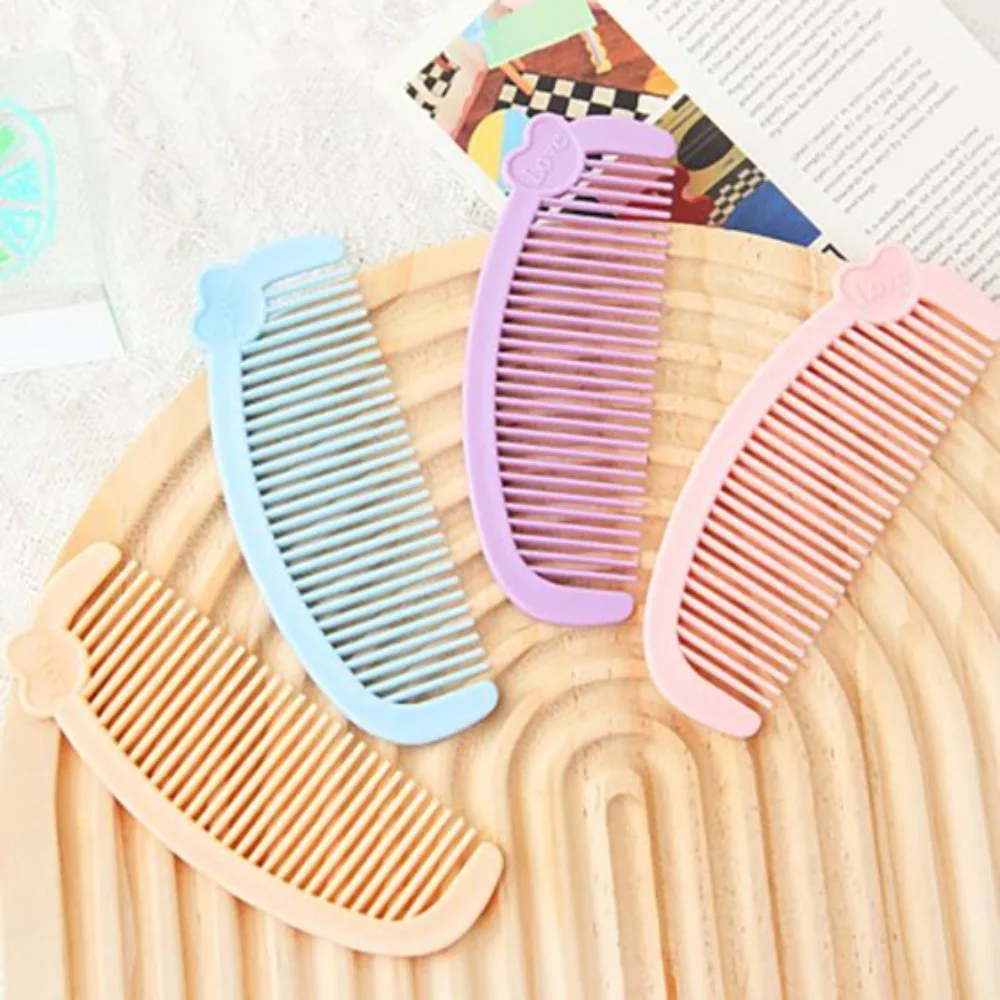 Plastic Cartoon Love Mini Comb Cute Mini Cartoon Love Hair Comb Wear Resistant Cute Student Portable Hair Comb