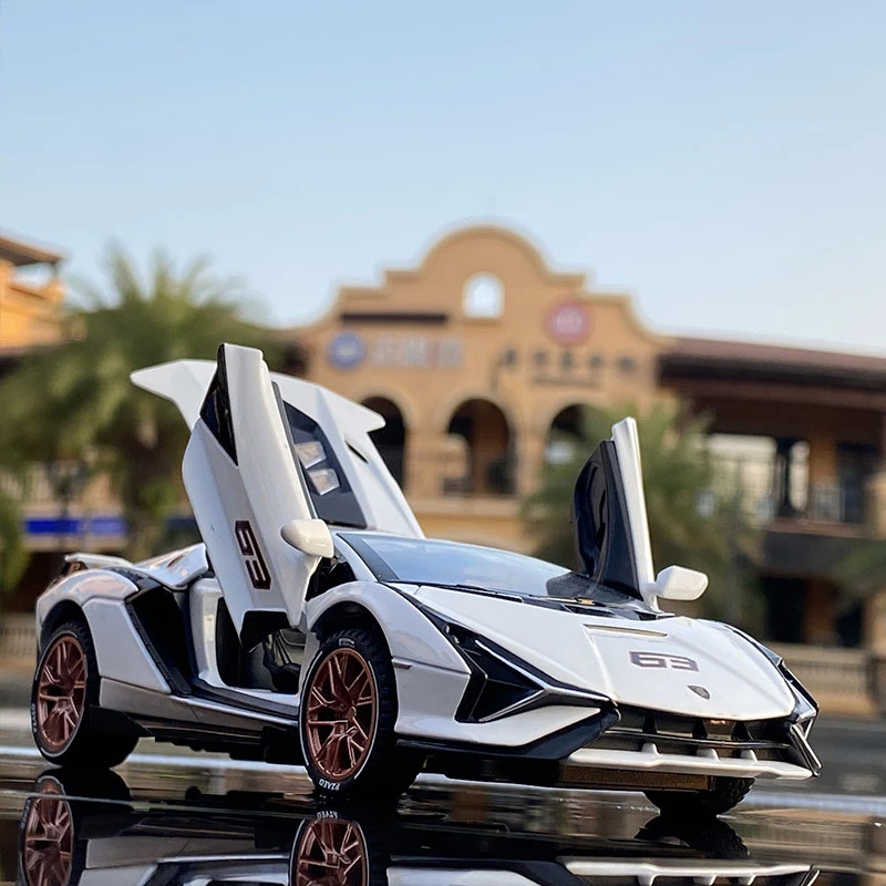 1/32 SIAN Alloy Sports Car Model Diecast & Toy Metal Vehicles Car Model Collection Sound and Light Simulation Toy Gift