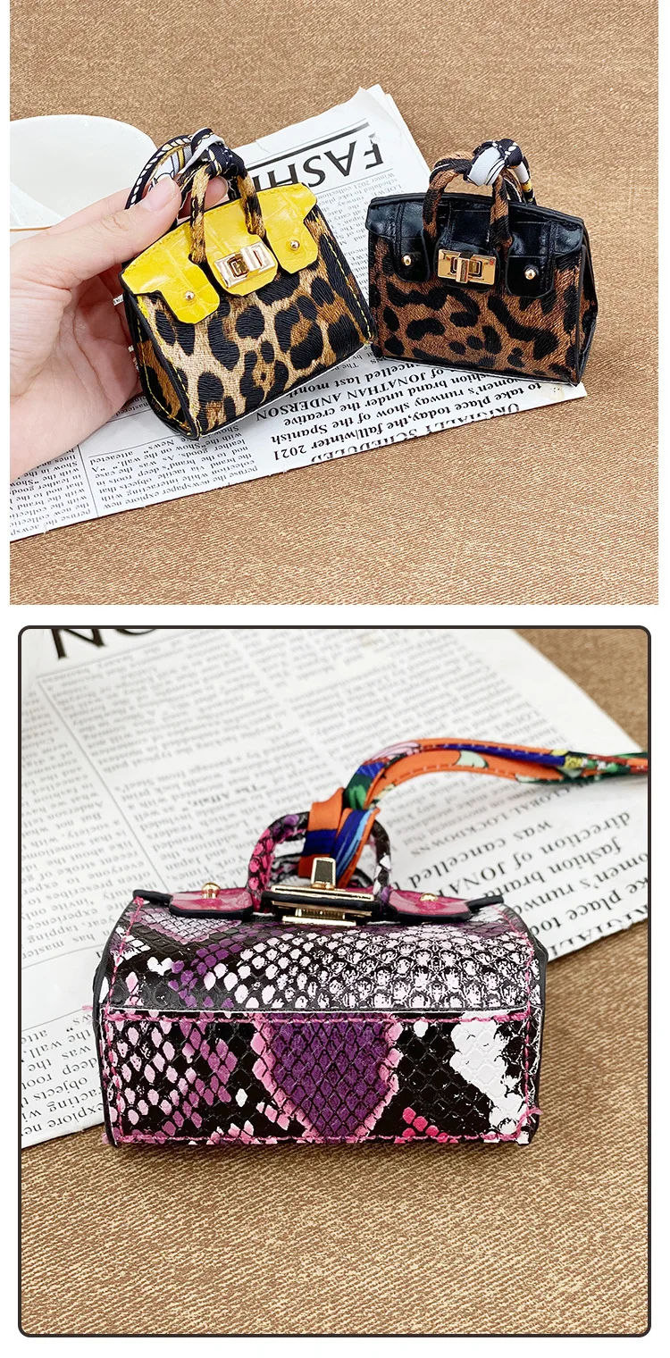 1 Stück 2026 neue Schlangenhaut-Mini-Multifunktionstasche, Joker-Münzbörse, Anhänger, Schlüsselanhänger, Bluetooth-Kopfhörertasche – Detail 7
