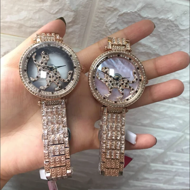 DUGARY Women\'s style Fashion Quartz Watch waterproof crystal rotate Leopard classic Japanese movement Wristwatches Clock