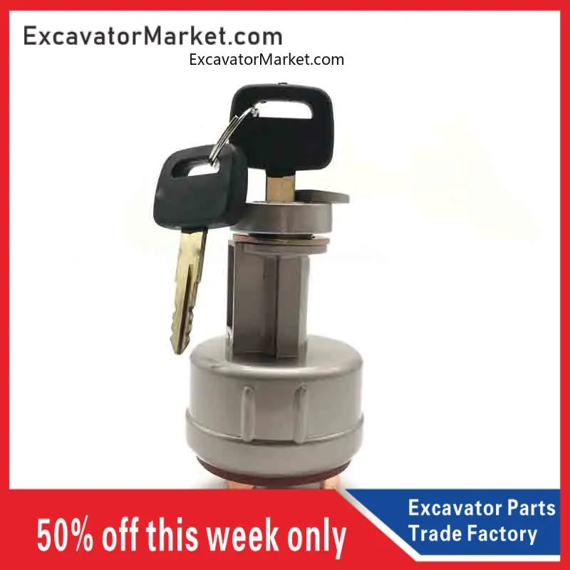 For excavator Excavator for Komatsu PC200/210/220/240-7-8 ignition switch starter lock electric door lock