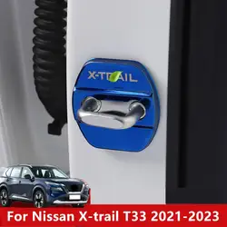 For Nissan X-trail T33 2021-2023 Car door lock buckle protective cover modified special door decoration accessories