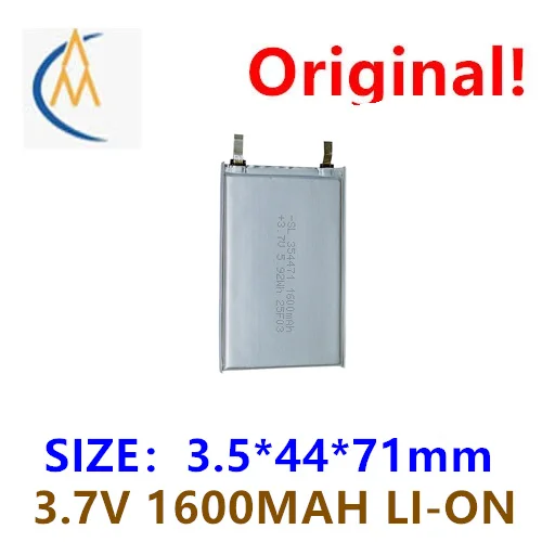 

Купить больше будет дешево Полимерная литиевая батарея 354471 перезаряжаемая 3,7 В мягкая упаковка 1600 мАч аккумулятор для телефона пожилых людей