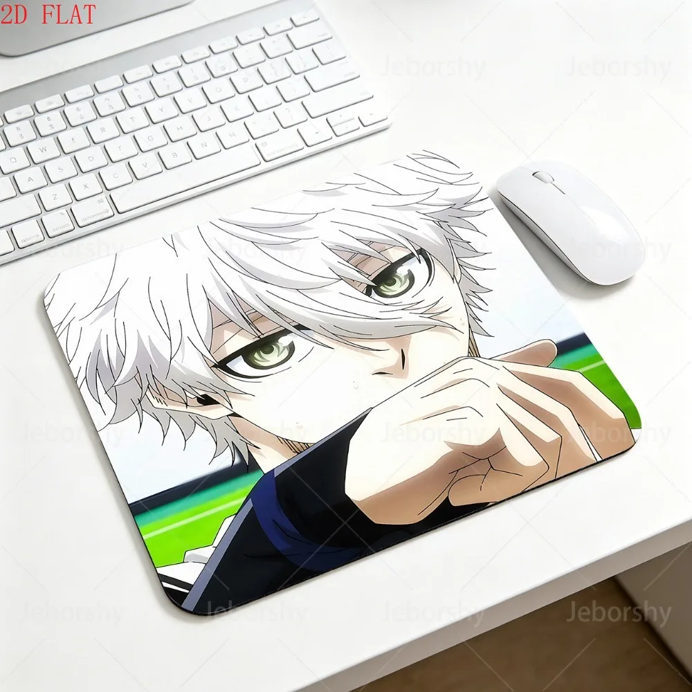 Blue Lock Nagi Seishiro Anime Mouse Pad, Cute White Hair Non-slip Rubber Mouse Mat, Small Gaming Desk Pad for PC Laptop