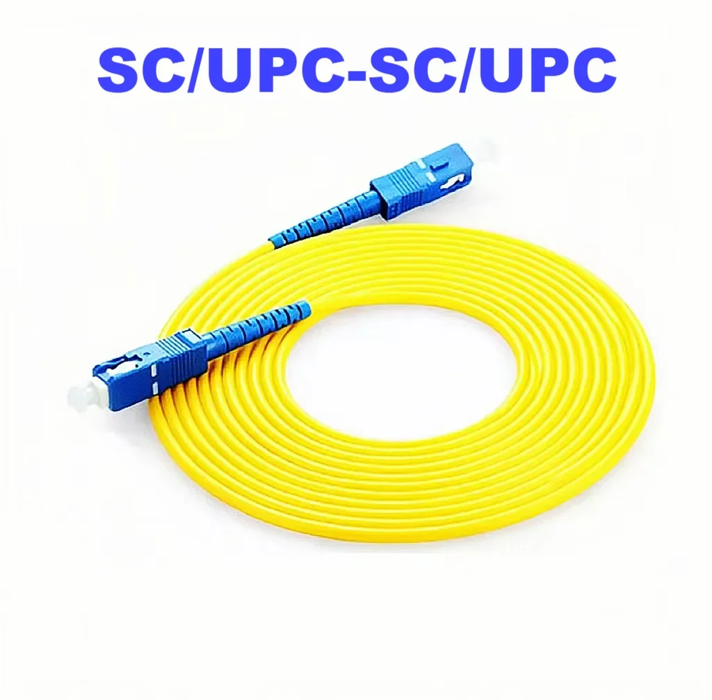 

SC Simplex Single Mode Fiber Optic Patch Cable, UPC, SM, 3.0mm, 9, 125um, FTTH, Fiber Cord, Jumper, 1m, 2m, 3M, 5m, 50Pcs