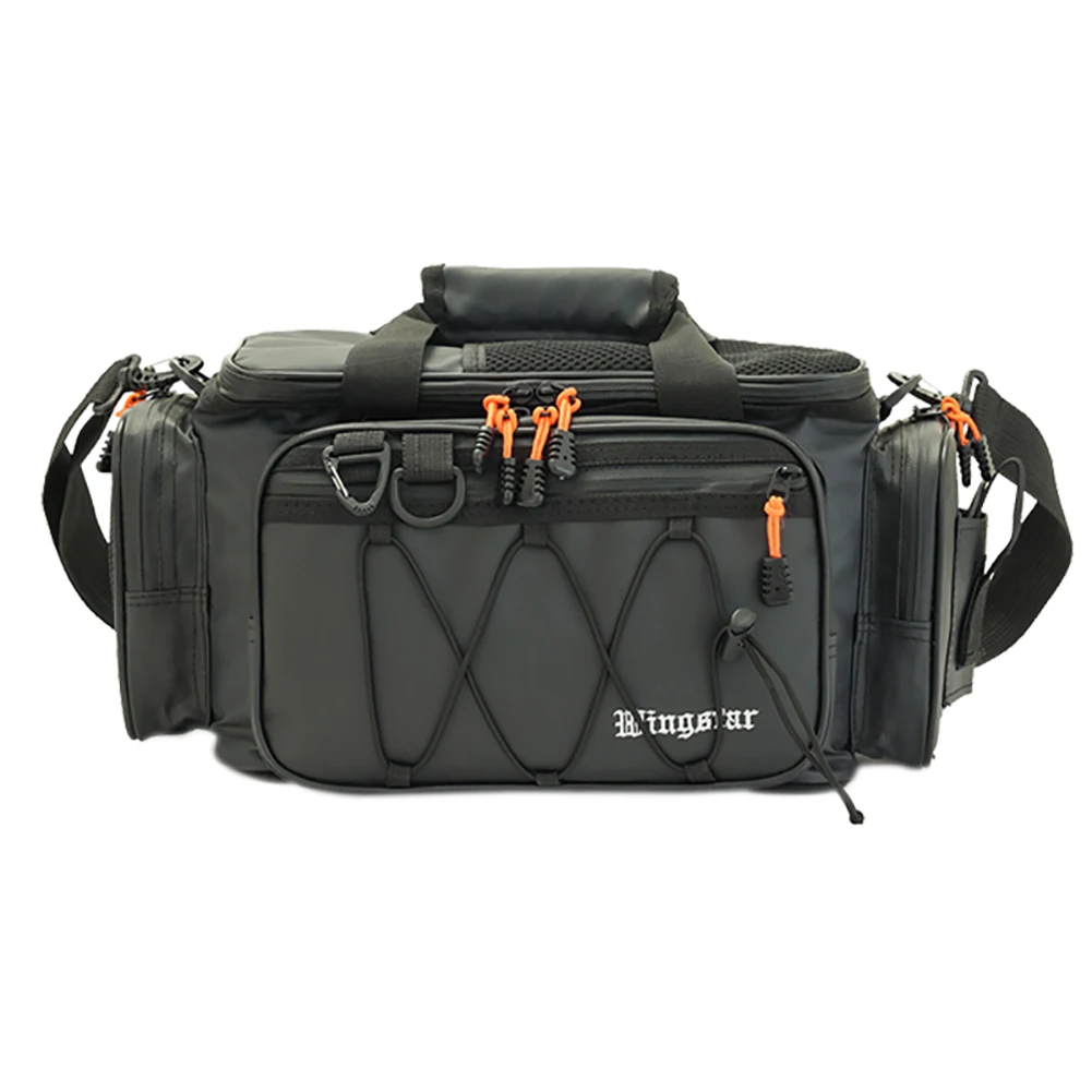 Angeltaschen, Angelgeräte-Boxen mit großem Fassungsvermögen, Umhängetasche mit mehreren Taschen, kratzfest, verschleißfest, für Outdoor-Wanderungen – Detail 1