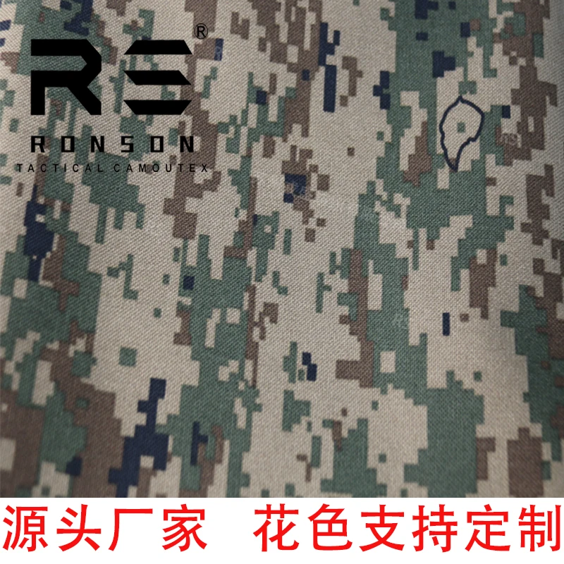 Gran oferta de tela táctica de camuflaje Digital polyerster 1000D para chaleco de bolsa en stock