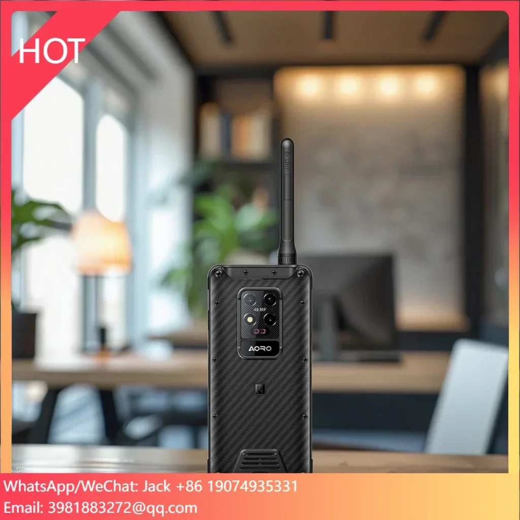 M7 Walkie Talkie de largo alcance Android 14 16MP + 48MP Ptt Radio móvil digital al aire libre IP68 impermeable