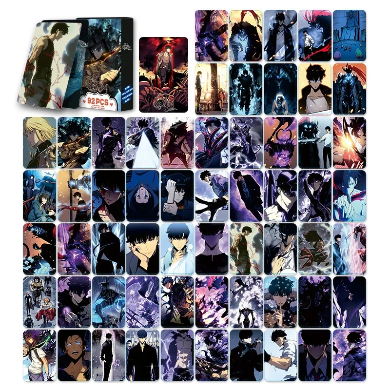 92PCS/box Anime Solo Leveling Cards LOMO Card Photocard For Fans Collection Gift