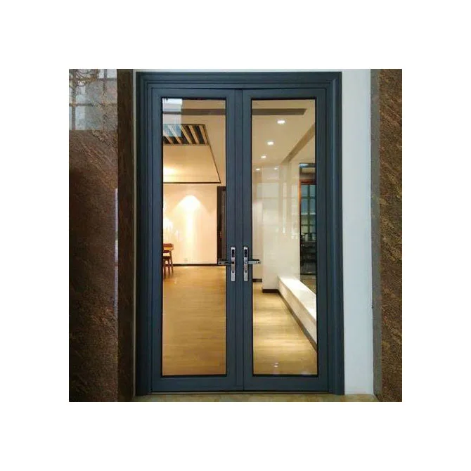 

Customization Aluminum Swing Door Sliding Exterior Modern Design Security Door Garage House Balcony Deck Aluminum Swing Door