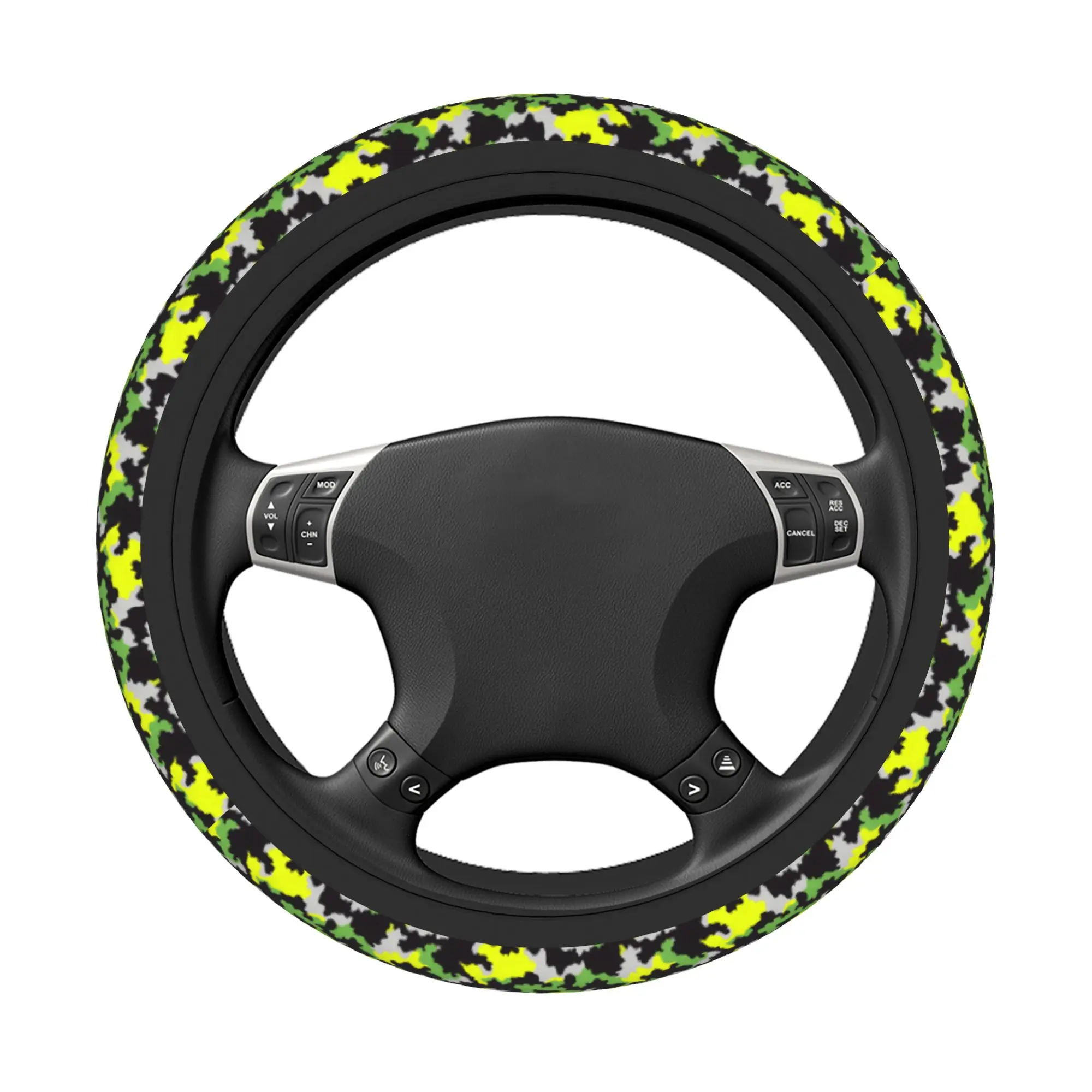Camo Camouflage Car Steering Wheel Cover 37-38 Elastic  Steering Wheel Protective Cover Colorful Car Accessories - view 4