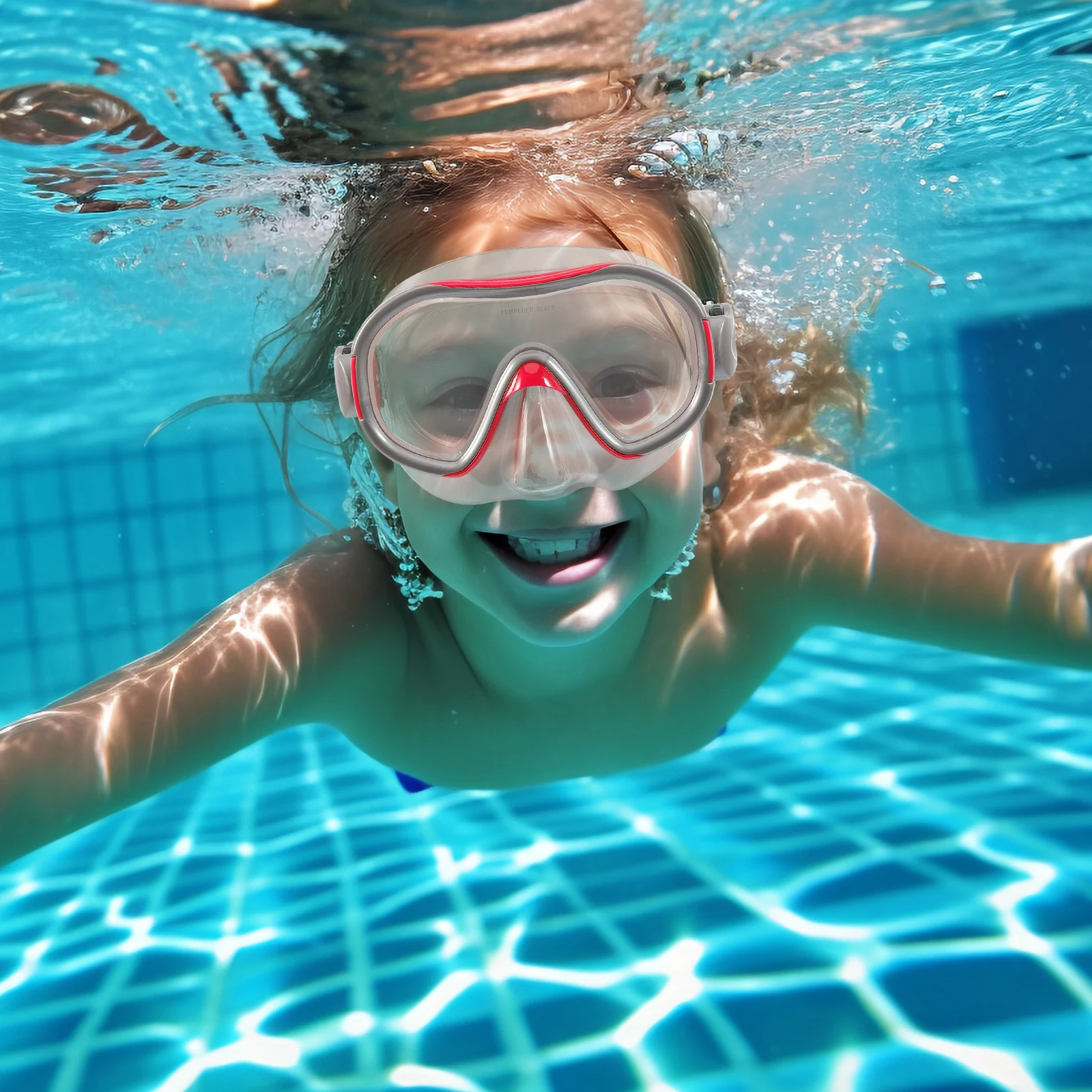 

Nasal Mask Children's Swimming Goggles Kids Swimmers Silica Gel Youth Childrens