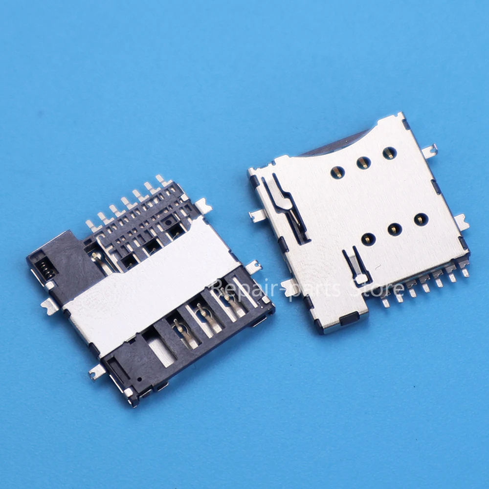 JCD 7P MICRO SIM-Kartenanschluss 7-Pin Micro SIM-Sockelhalter 1,35H Selbstverschließend mit Schalter PUSH Mobiler Kartenhalter Neu – Detail 2