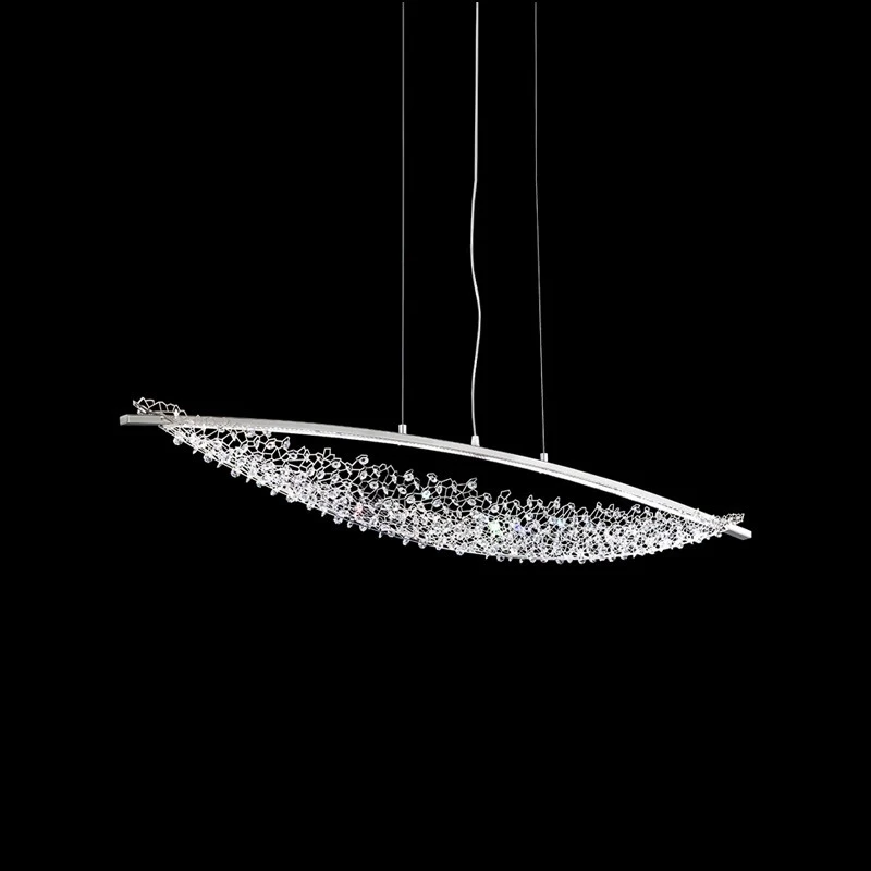 

Italian light luxury designer living room dining room crystal