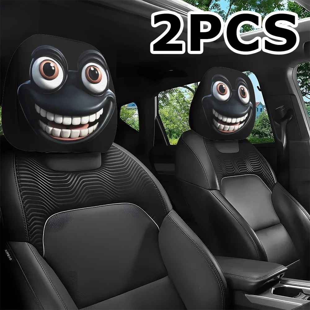 

Чехол на подголовник автомобиля с рисунком лягушки, удобный и плотно прилегающий к подголовнику автомобильного сиденья, всесезонное украшение для салона автомобиля.