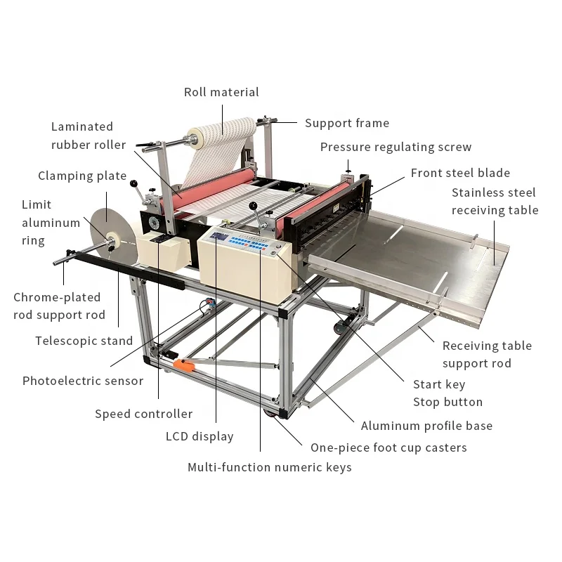 Factory Direct Sales Eva Foam Adhesive Felt Cloth Laminating Cutting Machine Automatic Oca Optical Film Laminating Slicer