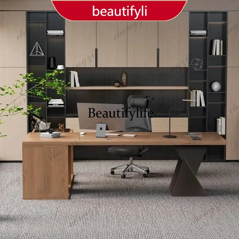 

X188 Reception L Shape Office Desk Wood Luxury Large Wooden Modern Office Table Commercial Storage Mesa De Escritorio Furniture