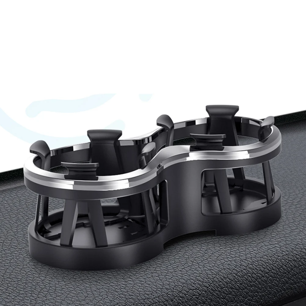 

1Pcs Car Water Cup Holder Black Durable Plastic Cup Rack for Coffee Water Bottles Easy Installation Compatible with Most Cars